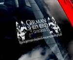 German Shepherd On Board Car Sticker